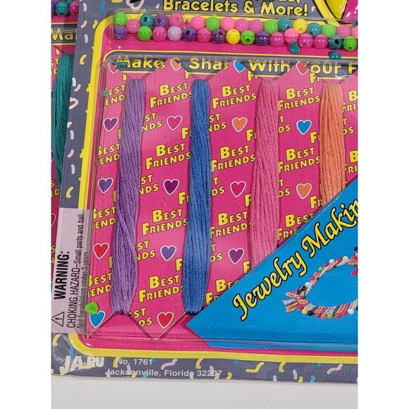 10 Vintage JA-RU Beads & Braids Best Friends Jewelry Making Fun 1995 # 1761 - Picture 5 of 8
